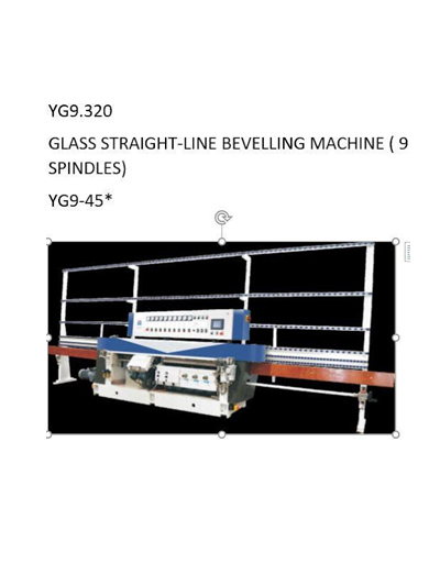 GLASS STRAIGHT LINE BEVELLING MACHINE